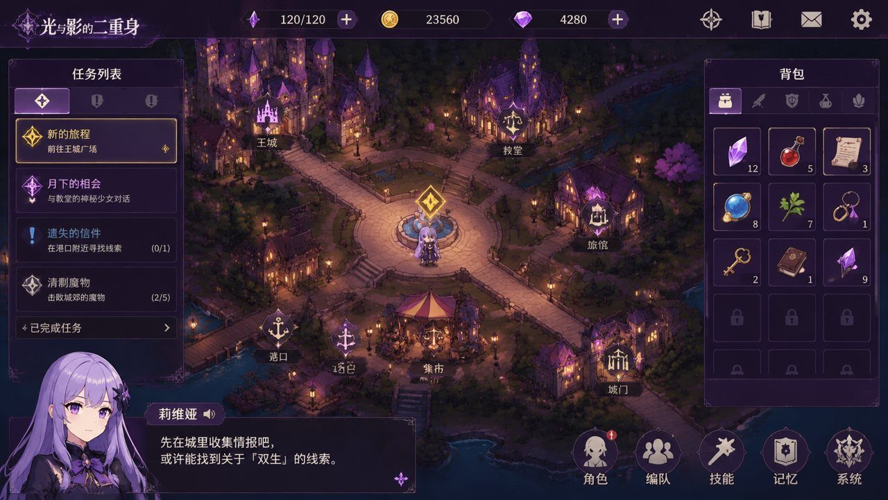 光与影的二重身 地图探索 场景图 1